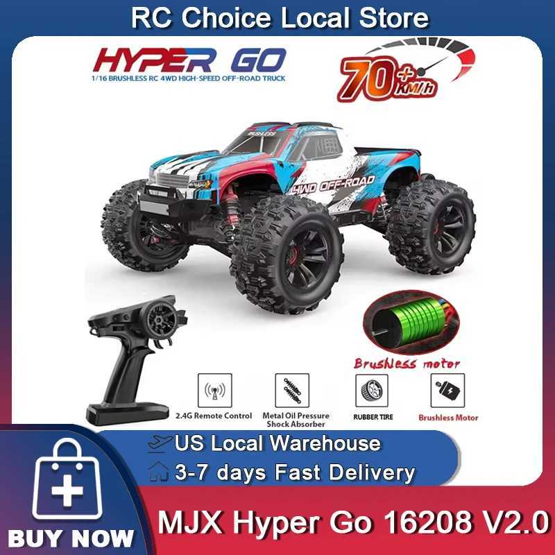 MJX 16208 V2.0 1/16 Rc 4WD Off-Road Racing Truck Brushless 2.4g RC Hyper GO High-speed Drift Remote Control Car Toys XJ260703