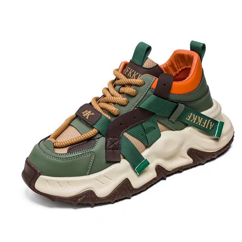 2025 Spring/Summer New Men's Thick soled Dad Shoes with Breathable Mesh and Casual Sports Shoes, Versatile and Niche Men's Shoes