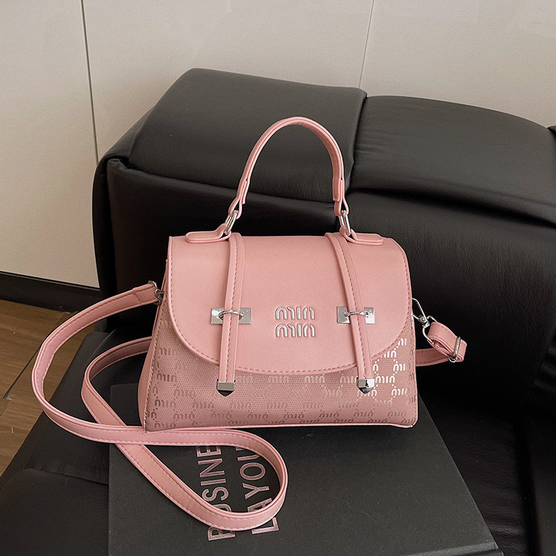 Free shipping 2025 new design large capacity fashionable trendy women's handbag retro versatile single shoulder diagonal cross bag