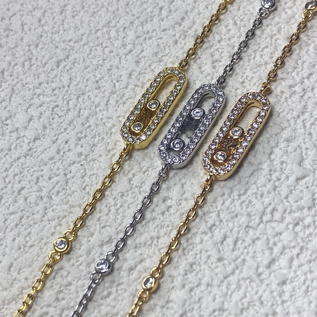 Bracelet Designer Bracelets Sliding Dia Lady Wedding Slim Party Plated Gold Bracelet Jewlery Designer For Women Moissanite Fine