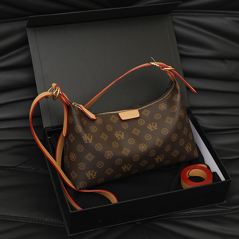 Free shipping designer Fashion Bag for Women 2025 New High-End Retro Underarm Crescent Bag Trendy Shoulder Bag Crossbody Bag for Women