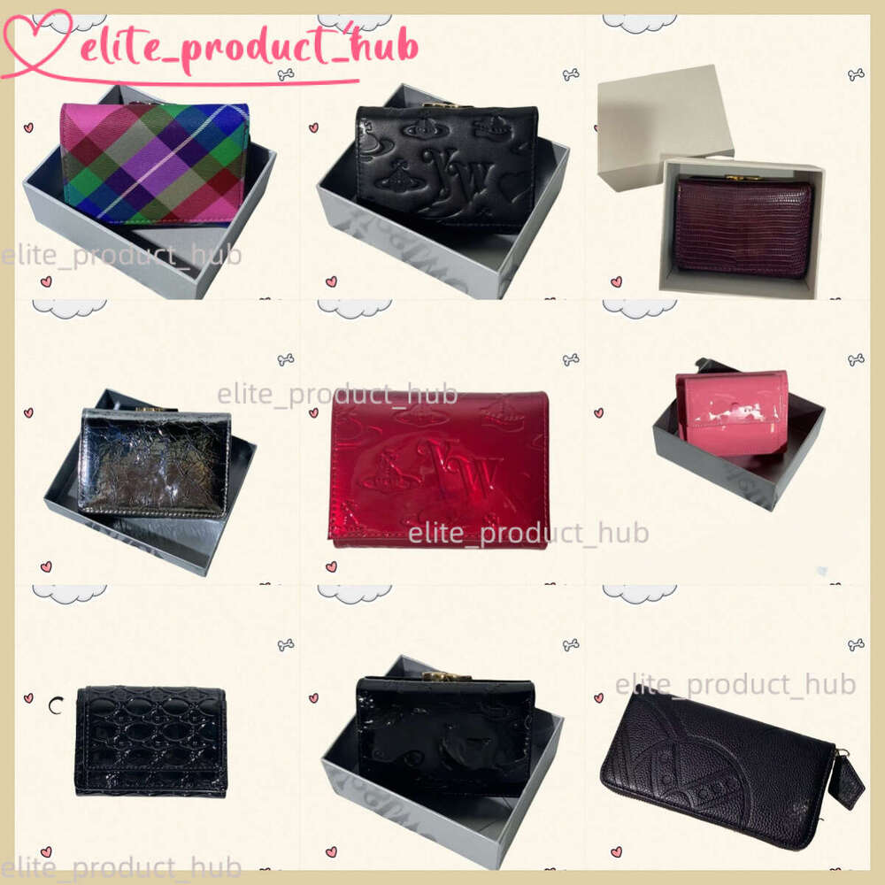 Designer Wallet Saturn Wallet West Wood Luxury Trendy Leather Passport Men And Women Card Holder High Quality Patent Leather Printed Wallet Brand Gift Box Label Cb7