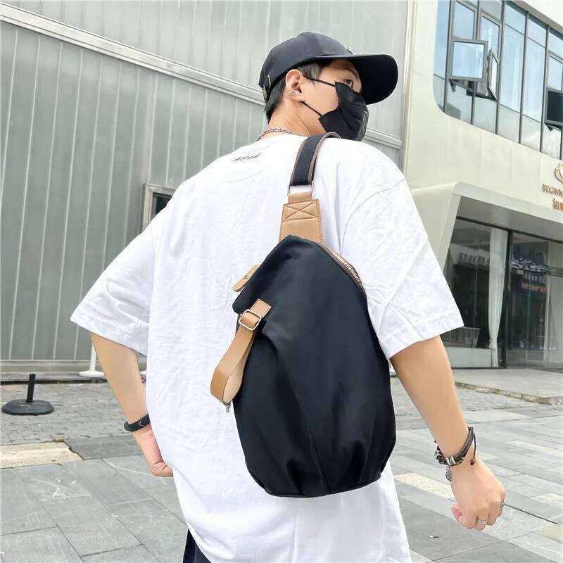Multi-Pocket Unisex Fanny - Sporty Chest Rig Bag, Hip Hop Waist Pack for Phone & Essentials, Durable Nylon Streetwear Bags