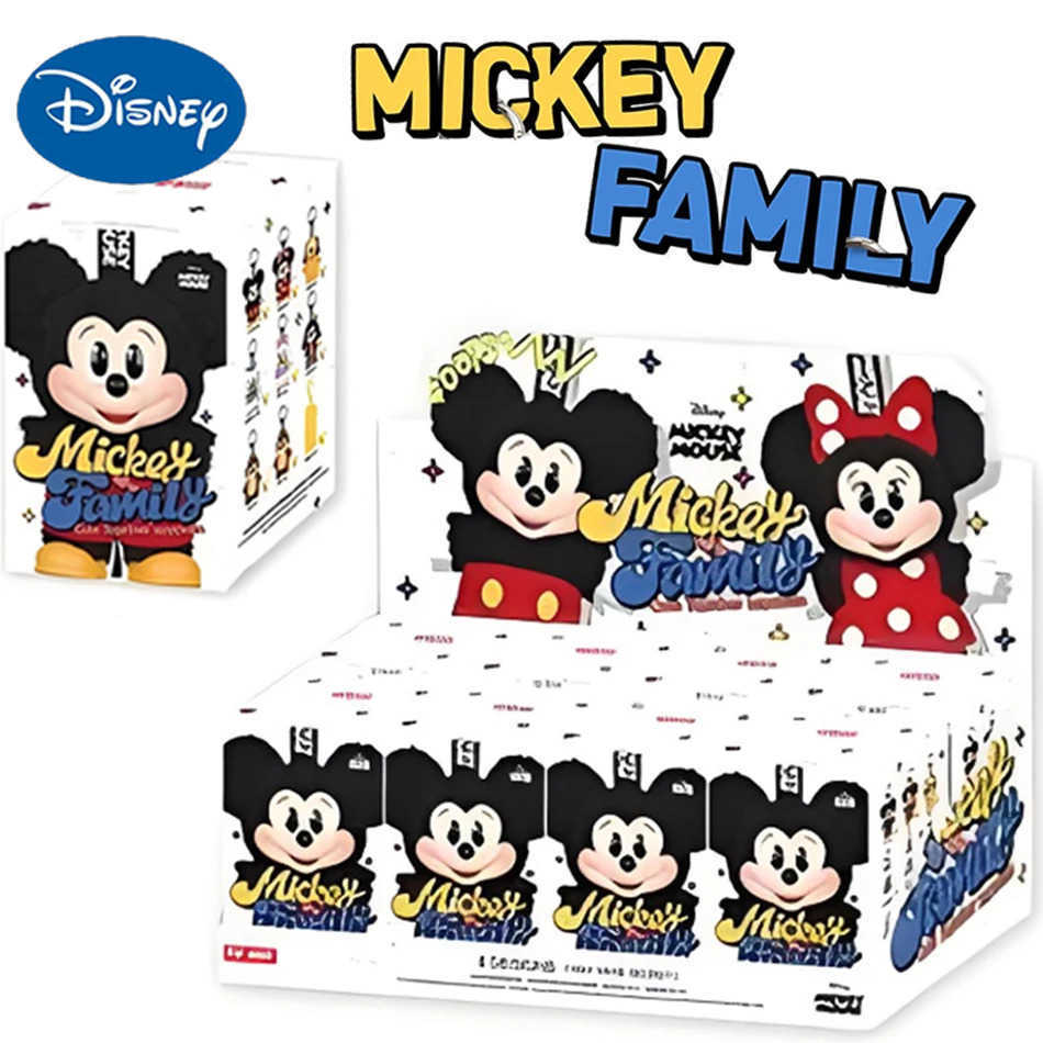Disney Mickey Family Together Series Blind Box Cute Pendant Handmade Toy Ornament Stitch Labubu Same Style Replica Holiday Kid Gifts Z250703