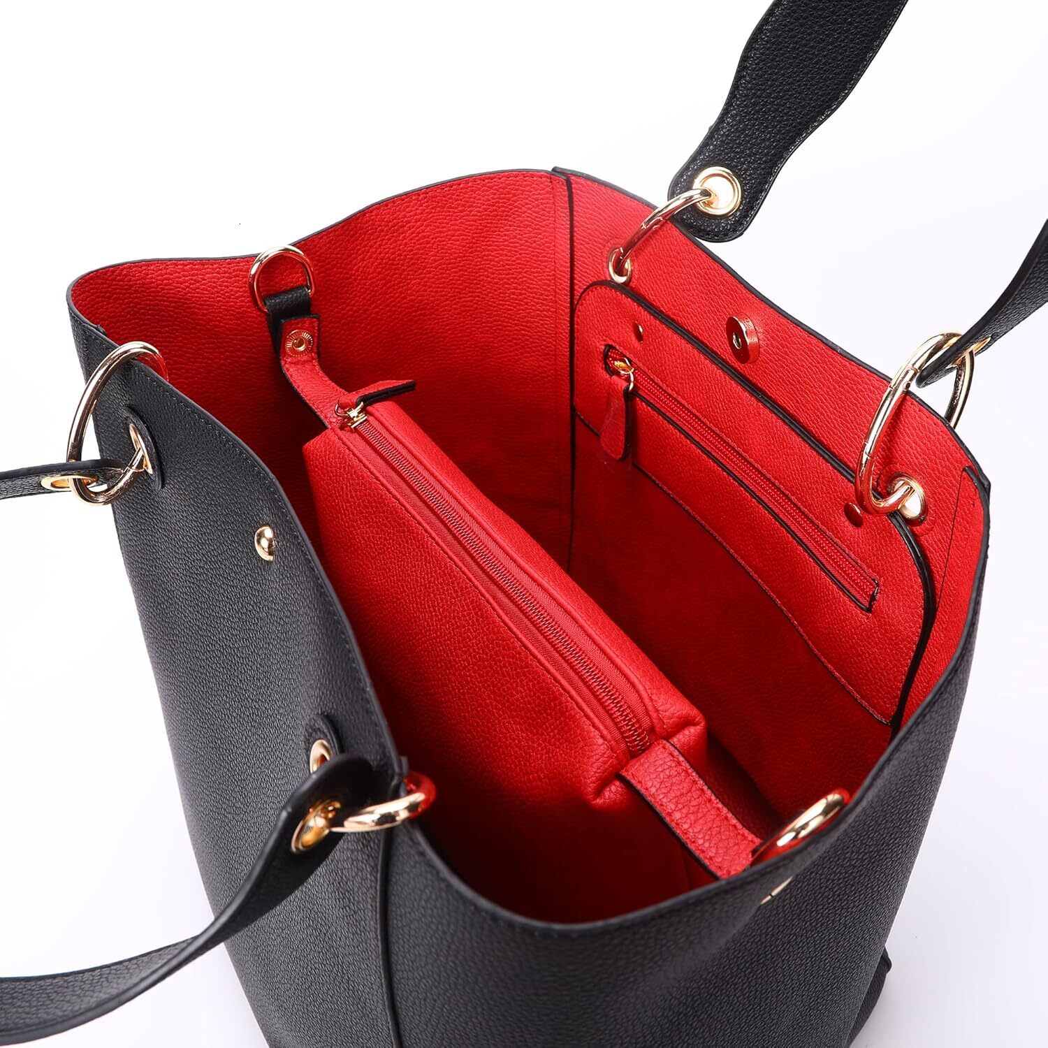DHGM Large Work Tote Bag for Women Designer Purses and Handbags Big Bucket bags Ladies Travel Crossbody Purse