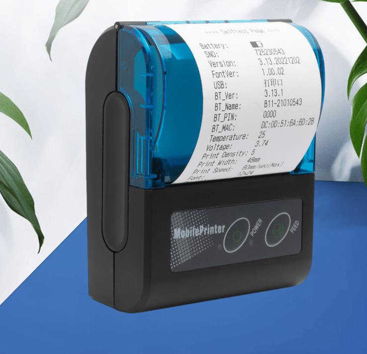 Mini Thermal Printer Wireless USB Receipt Bill Ticket Printer with 58mm Print Paper Compatible with Android Windows 240809