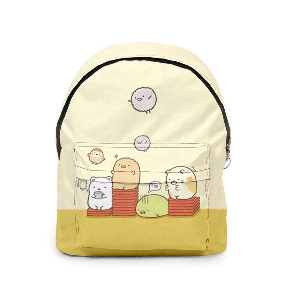 Novelty Cool Sumikkogurashi student Bookbag Notebook 3D Print Oxford Waterproof Boys/Girls Travel Backpacks