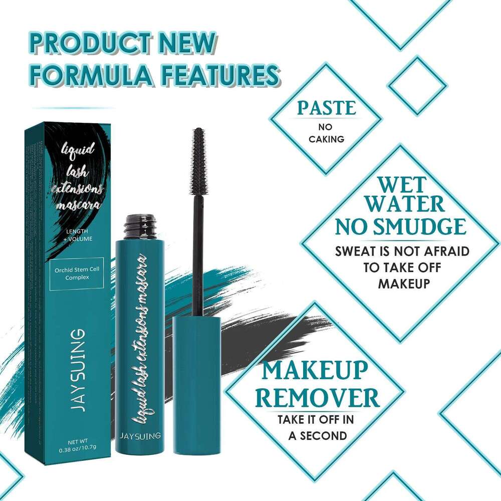 Jaysuing Extensions,Natural Makeup Holding Slim Thick Curled Shaped Eyelashes Liquid Lash Extensions Mascara X250703
