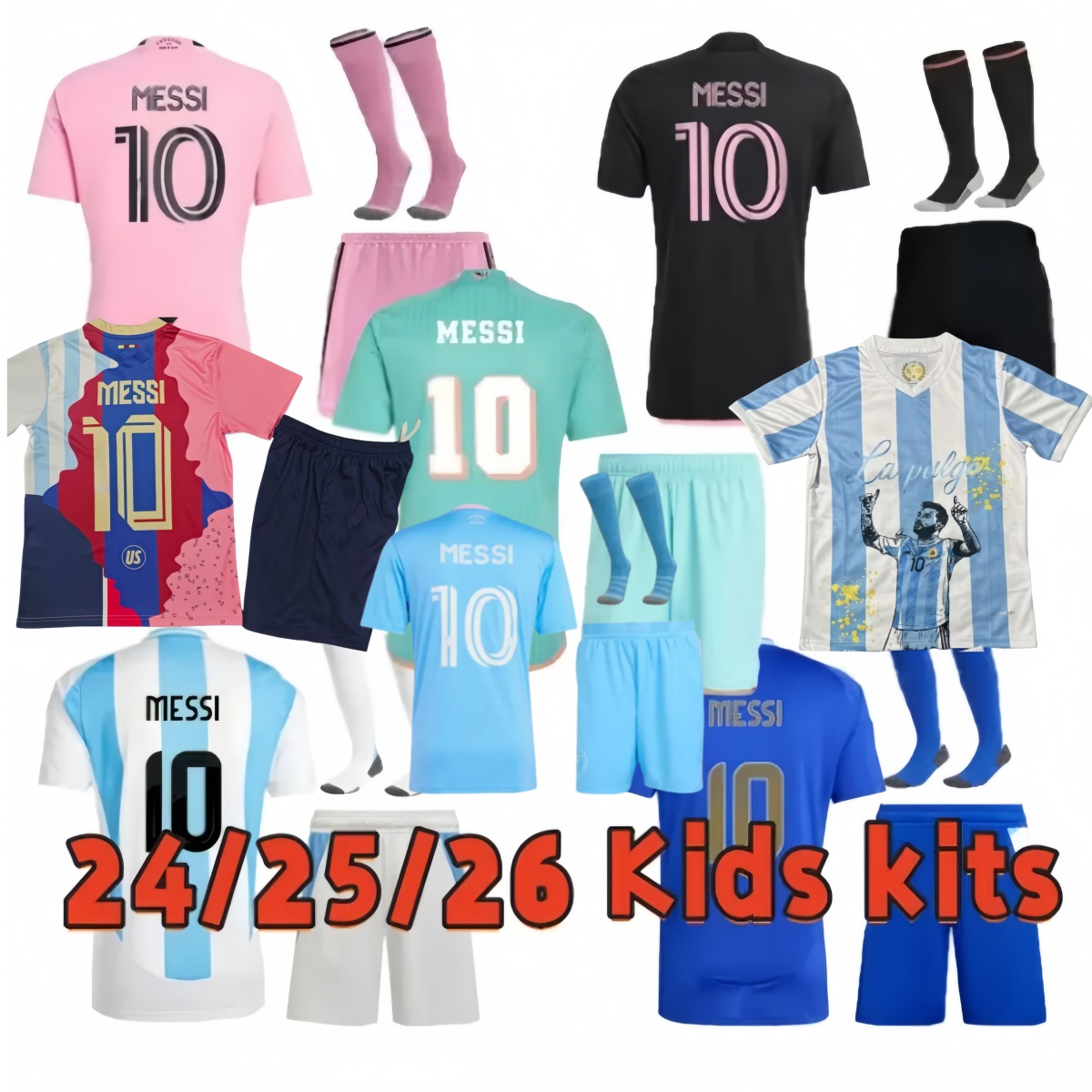 MESSIS kids football kits 24 25 26 Soccer Jerseys 2025 baby football shirts.