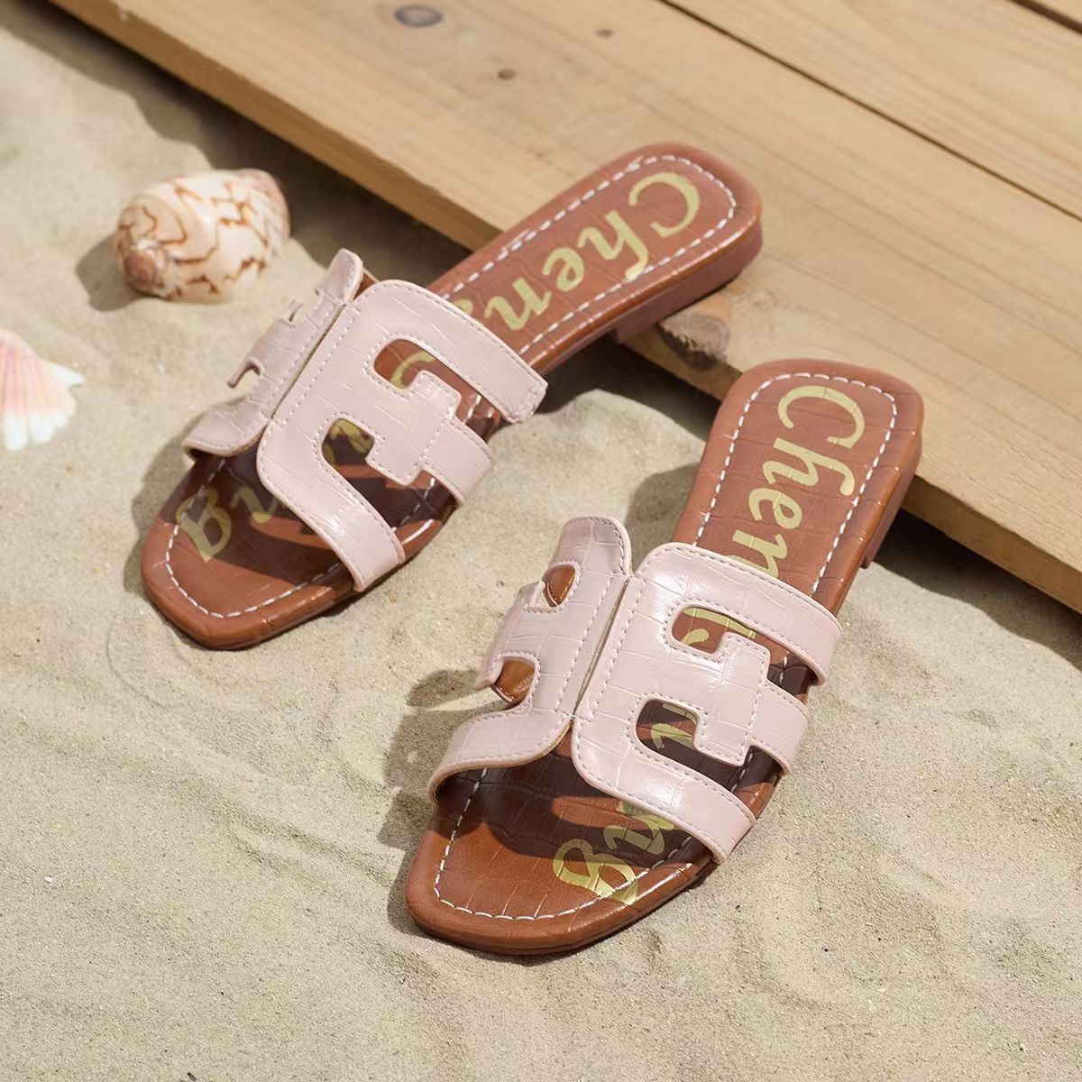 Designer sandals coach slippers bath leisure walking comfortable slide soft cotton slippers fashion Beach madam slippers luxu sandale New product