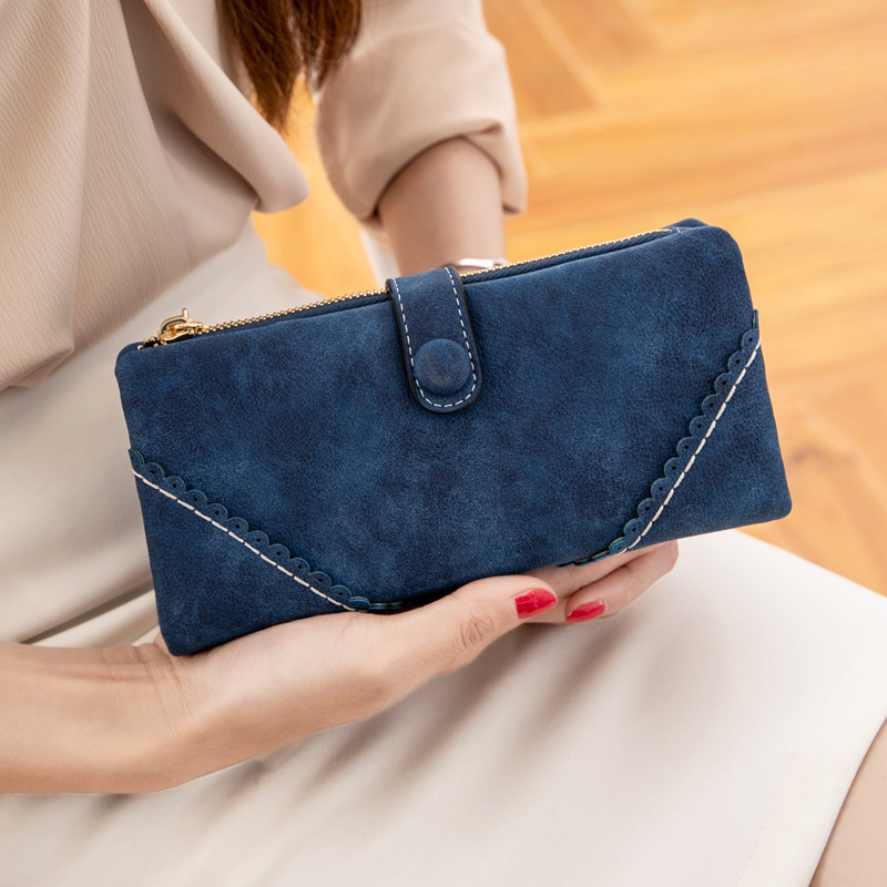 Designer Wallet 2025 New Matte Wallet For Women Zipper Buckle Long Wallet Luxury Bag Korean Style Multifunctional Ladies Clutch