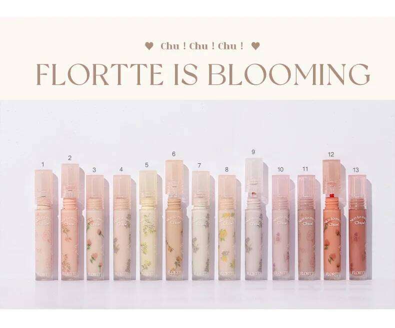 FLORTTE Gloss Long Lasting Hydrating Mirror Red Brown Lipstick Clear Moisturizing Lips Tint Nature Nude Lip Makeup Cosmetics X250702