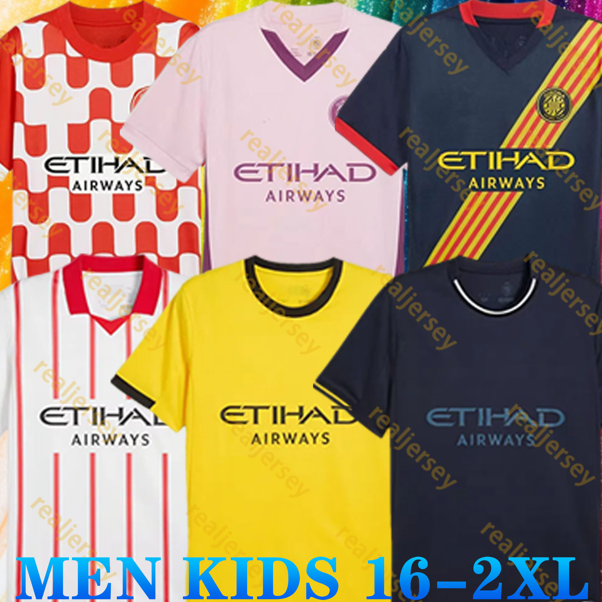 2025 2026 Gironas FC Soccer Jerseys STUANI BRYAN MIOVSKI ABEL RUIZ DANJUMA ASPRILLA TSYGANKOV VAN DE BEEK PORTU HERRERA 24 25 26 Men Uniforms Football Shirts kids kits
