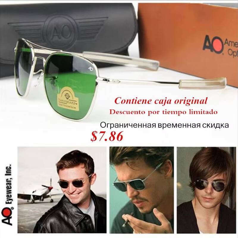 Aviation Sunglasses Men Women Outdoor driving pilot American Army Military Optical AO SunGlasses glasses Oculos de sol ddmythur