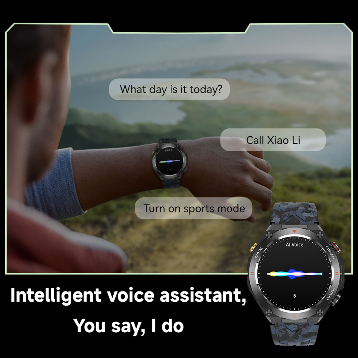 KC82 Smart Watch GPS Tracking Outdoor Sports Compass AI Voice Bluetooth Call Altitude Air Pressure 650mAh Battery Smartwatch Men