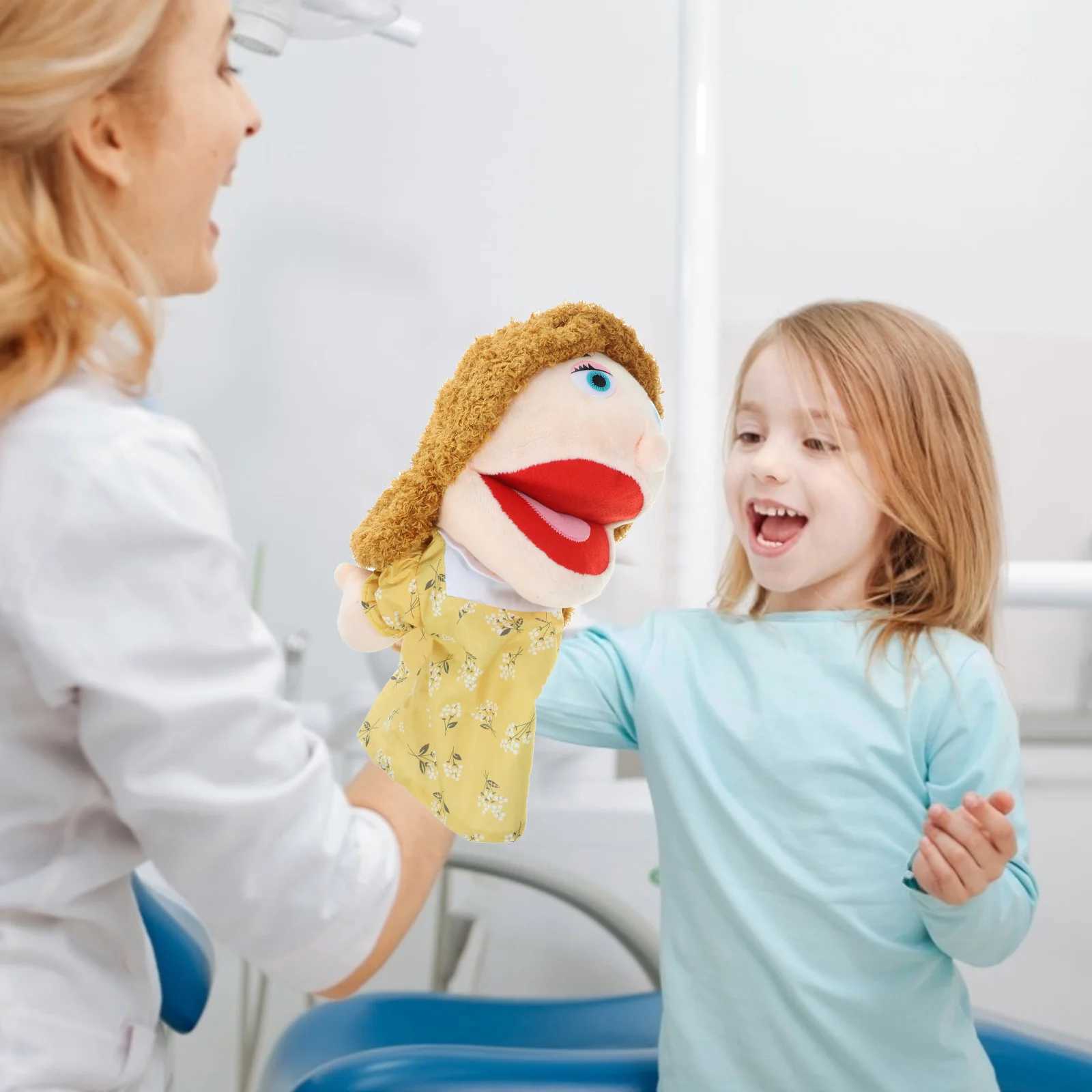 Family Hand Puppet Puppets Storytelling Plaything Kids Interactive Toy Child W250703