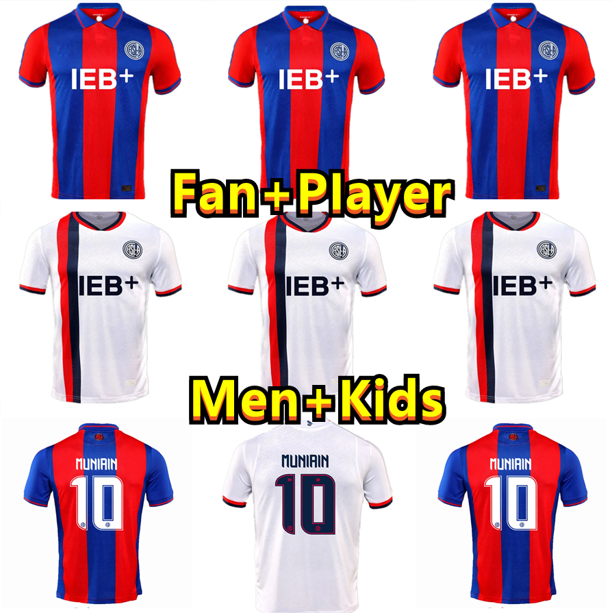 25 26 San Lorenzo fans version soccer jerseys 2025 2026 de Almagro Adam Bareiro Cristian Tarragona Ezequiel Cerutti HOME AWAY football uniforms shirts size S-4XL