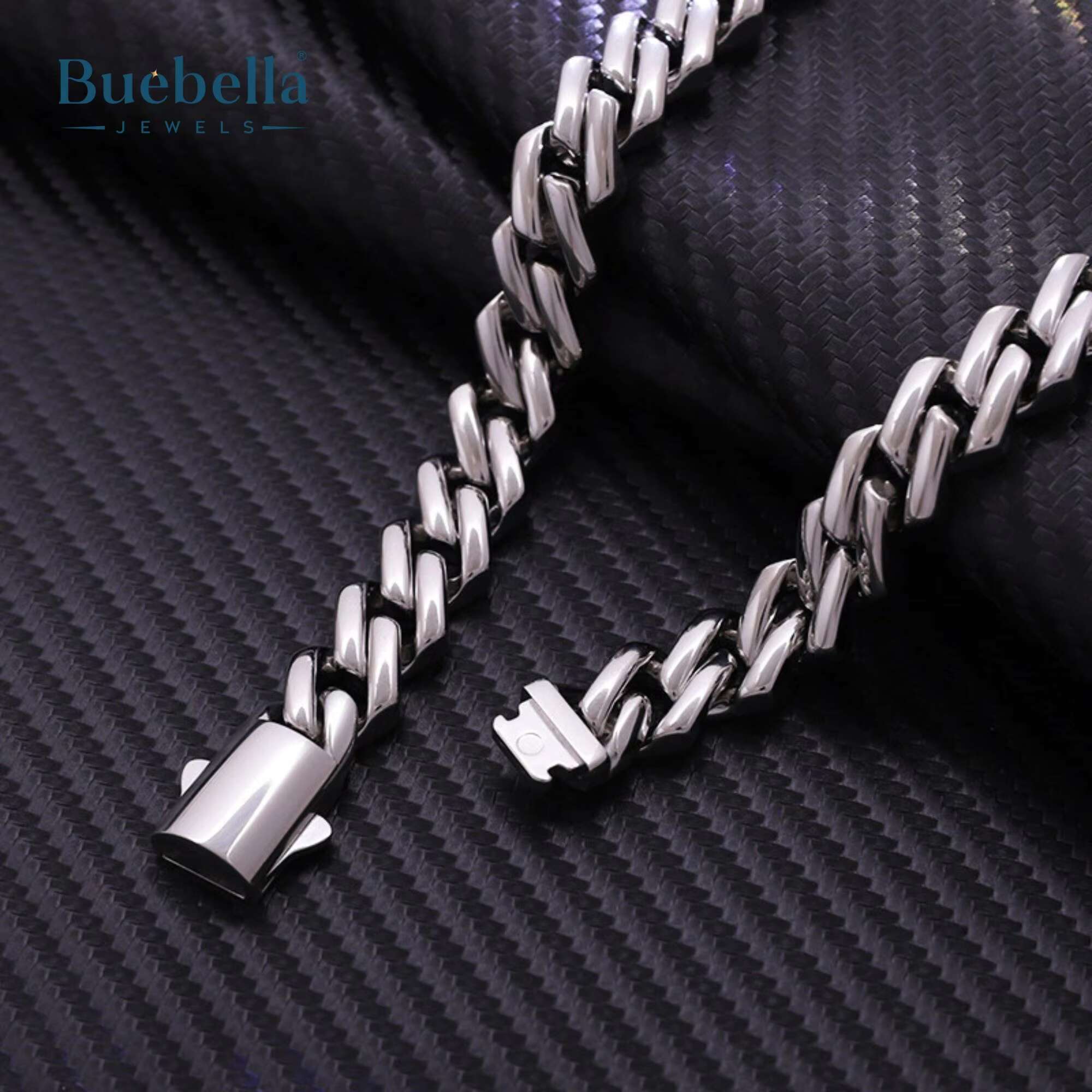 Fine Jewelry 12mm Moissanite Cuban Link Chain Necklace 14k White Gold 925 silver Hiphop Style Iced Out Cuban Chain