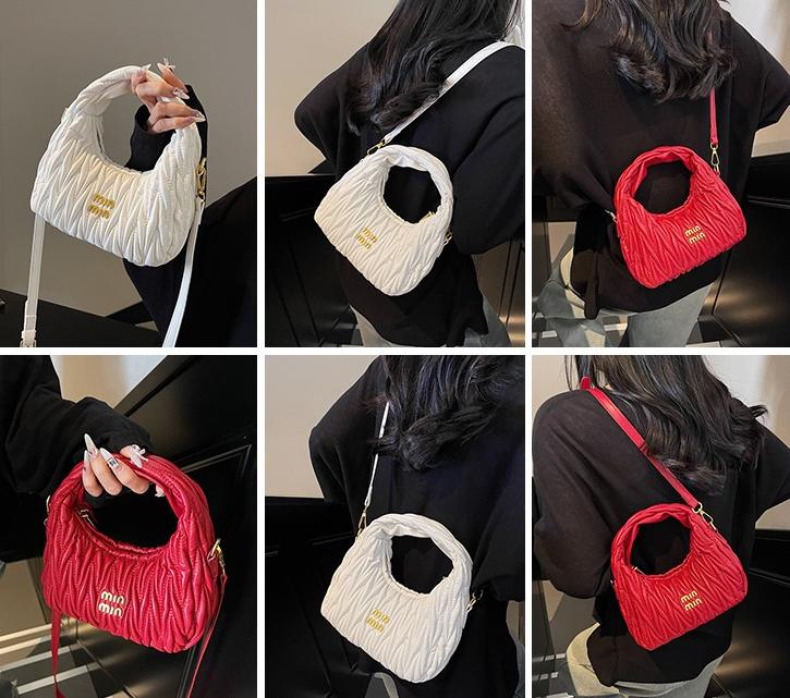 Designer Bag Shoulder Bag Luxury Bag High Quality Women's handbag Purse Leathe Pleated Crossbody bag Free shipping Multicolored bag Small Hobo ba