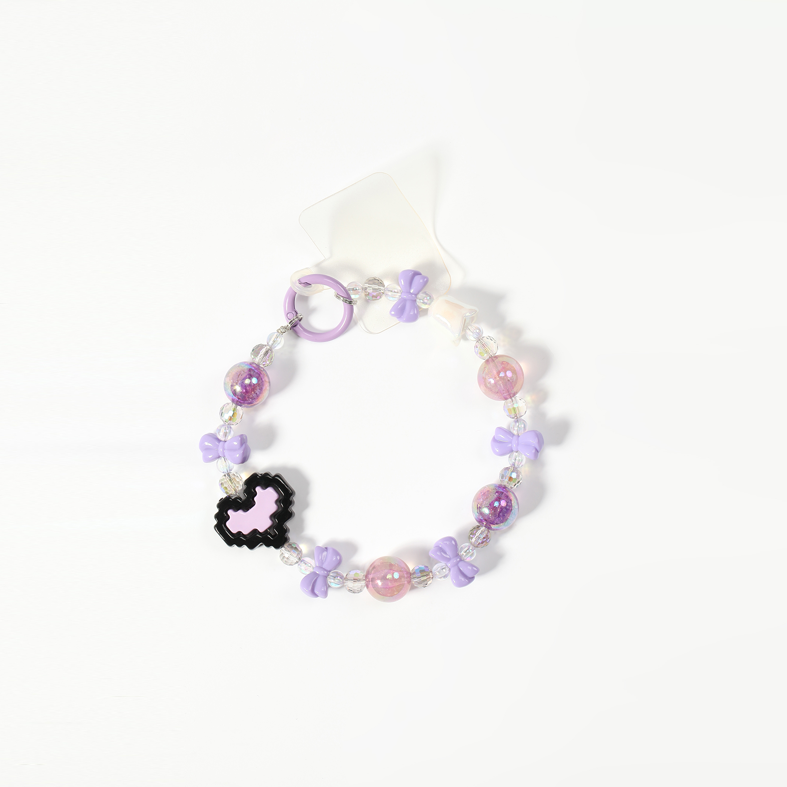 Fashionable High-Quality Pearl Bow Phone Chain with Bells mobile phone chain