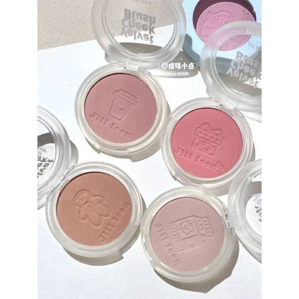JILL LEEN Single Blush Emed Matte Powder Blusher Small Colorful Soft Fog Makeup Women Jilleen X250703