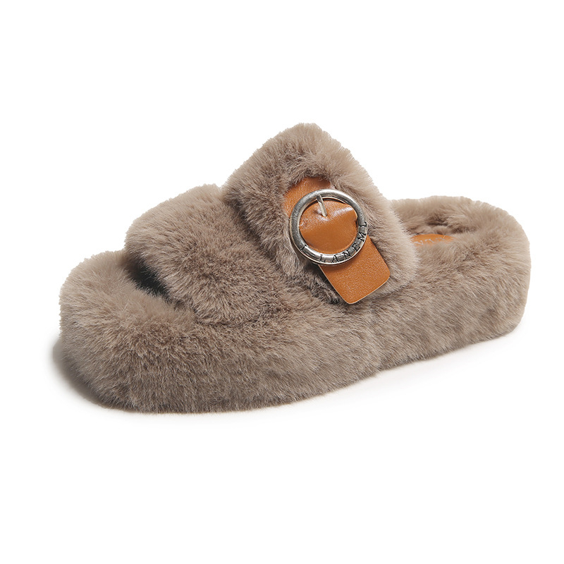free shipping designers slippers for womens Fashionable thickened height increasing cotton mop for home and outdoor wear