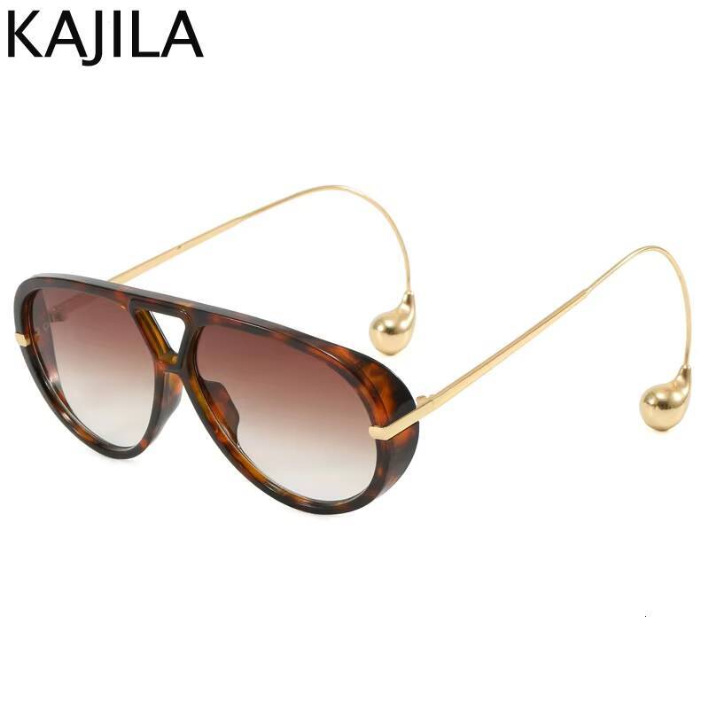 Oversized Pilot Oval Punk Sunglasses Women Big Frame 2025 Luxury Vintage Double Beam Sun Glasses For Lady Outdoor Eyewear UV400 ddmythur
