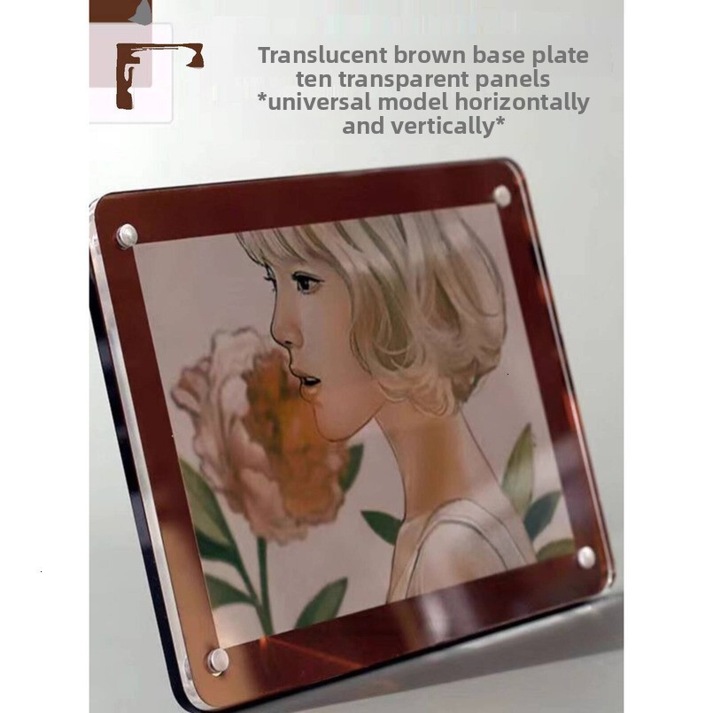 Creative Acrylic Frame Display 678inch Transparent Personalized Desktop Photo Holder for Children's and Souvenir Photos H260306