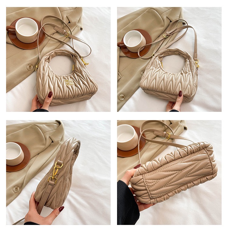 Designer Bag Shoulder Bag Luxury Bag High Quality Women's handbag Purse Leathe Pleated Crossbody bag Free shipping Multicolored bag Small Hobo ba