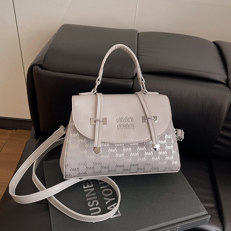 Free shipping 2025 new design large capacity fashionable trendy women's handbag retro versatile single shoulder diagonal cross bag