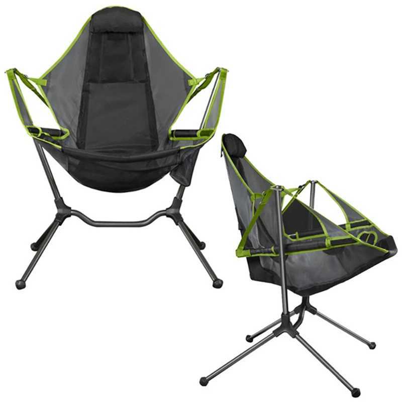 Camping Rocking Chair Park Swing Beach Chair Family Hammock Folding Chair Outdoor Camping Relax Beach Chair M250703