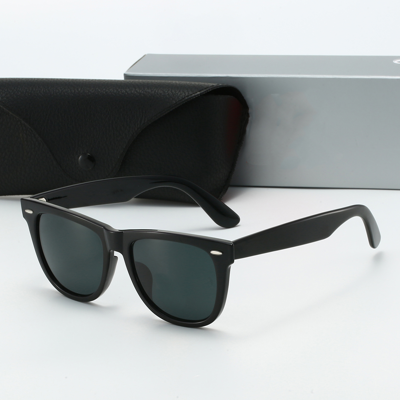 Brand Designer Sunglasses Mens Womens Eyewear Fashion Classic Square Driving Sunglasses High Quality Plank Frame Polaroid Glass Lenses