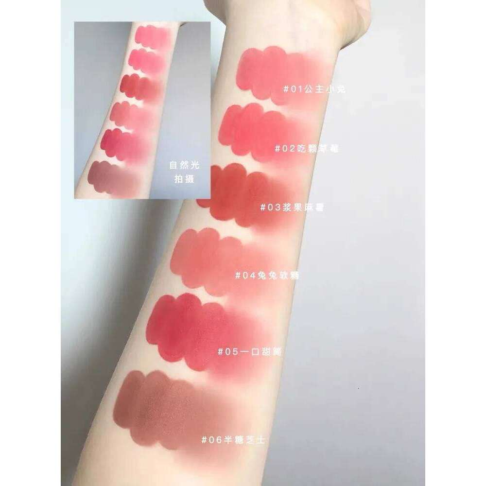 FLORTTE Bunny Cream Matte Veet Silk Lip d Long Lasting Cute Lipstick Korean Makeup Vegan X250702
