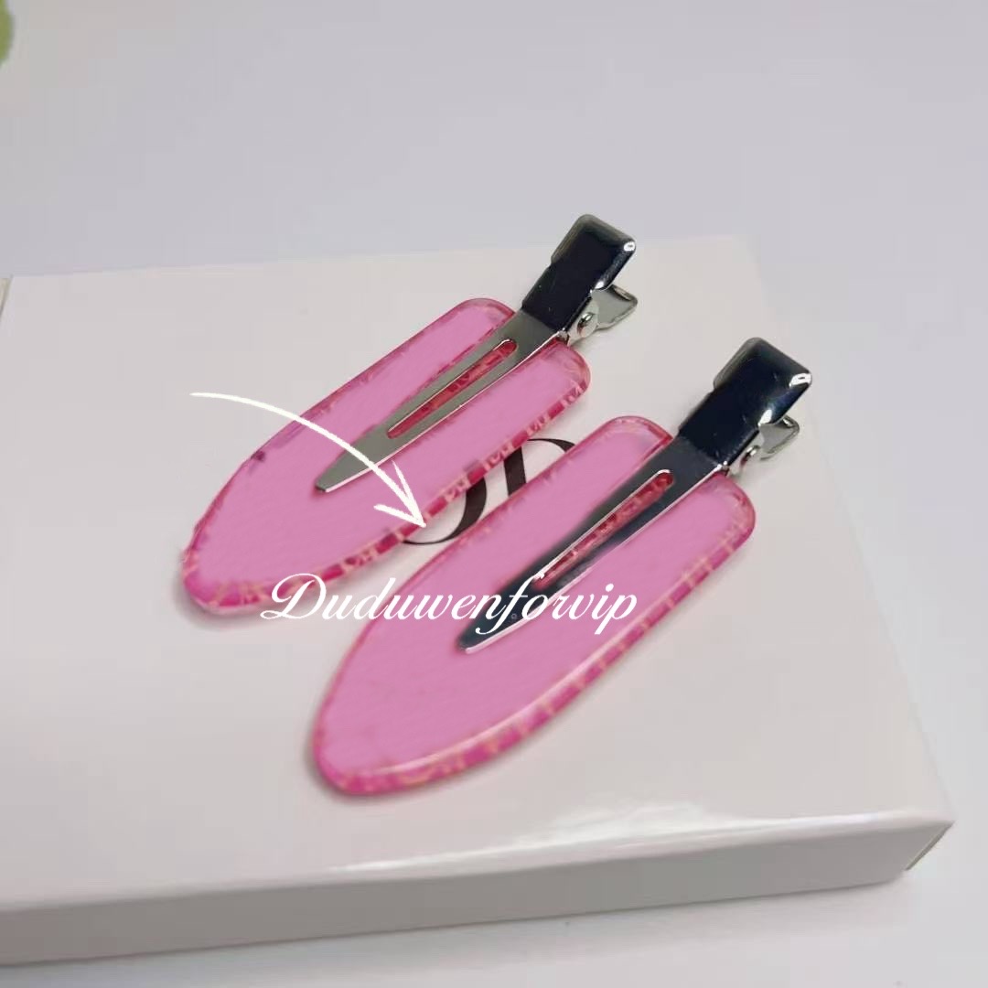 fashion Pretty D Letter Hair Clips Set of 2 hairpin Metal Collection Hair Jewelry Gift