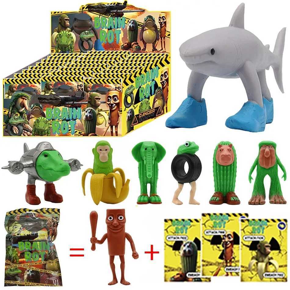 Brainrot Tung Sahur Blind Box Tralalero Tralala Figures Collectible Toys Bombardino Crocodilo Shimpanzini Bananini Decor Model Z250703