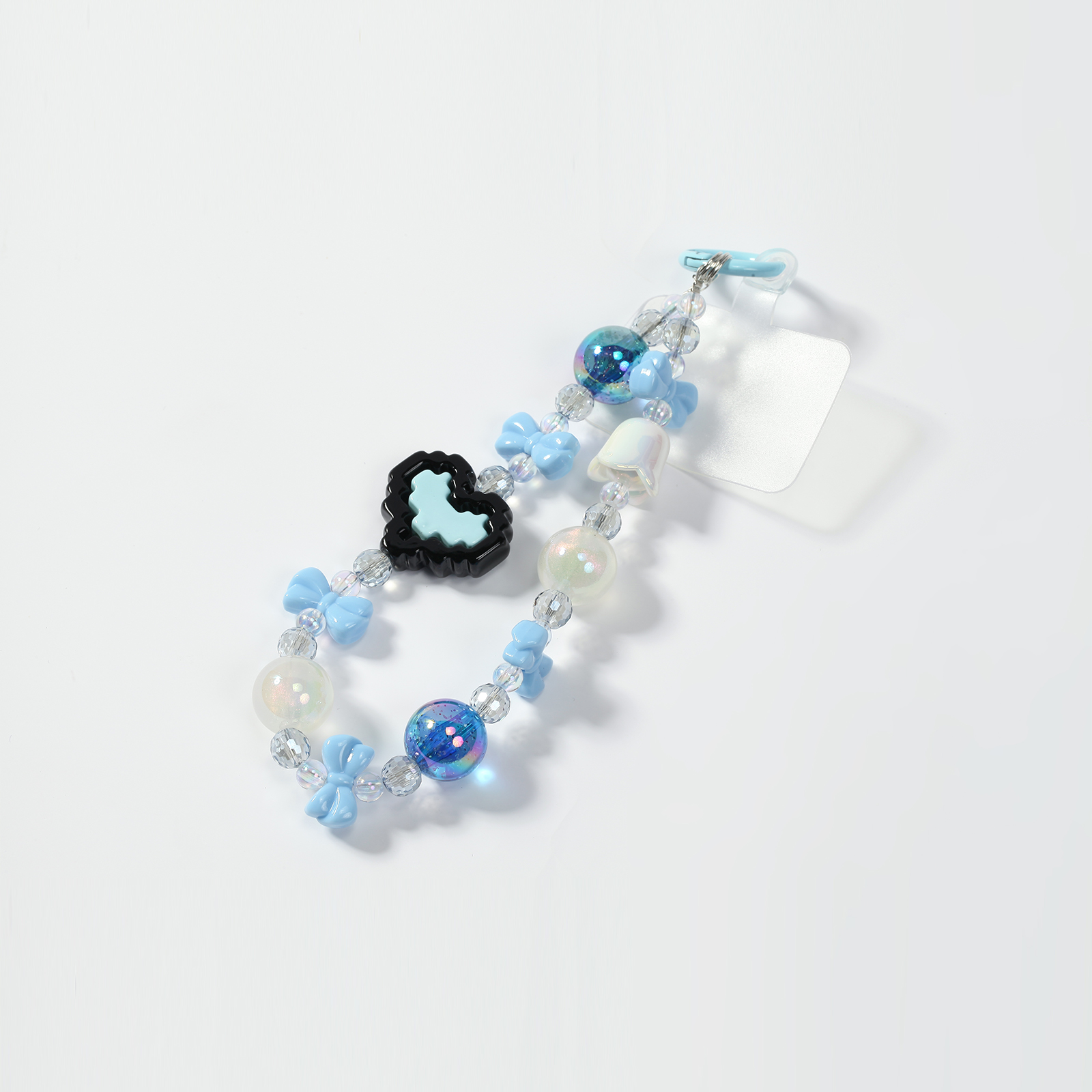 Fashionable High-Quality Pearl Bow Phone Chain with Bells mobile phone chain