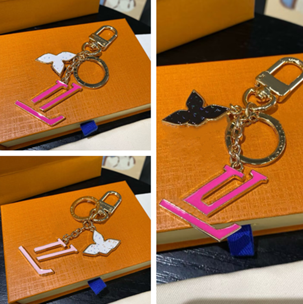 Designer key luxury key French style Metal leather Keychains Fashion Bag charm chains Man Woman high-quality Car Key Holder - Perfect Christmas Gift for