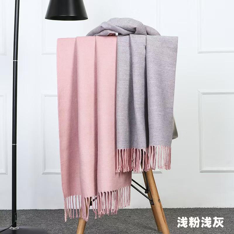 T1123 scarf women autumn and winter thick warm wool cashmere scarf ladies high-grade shawl outer double-sided scarf