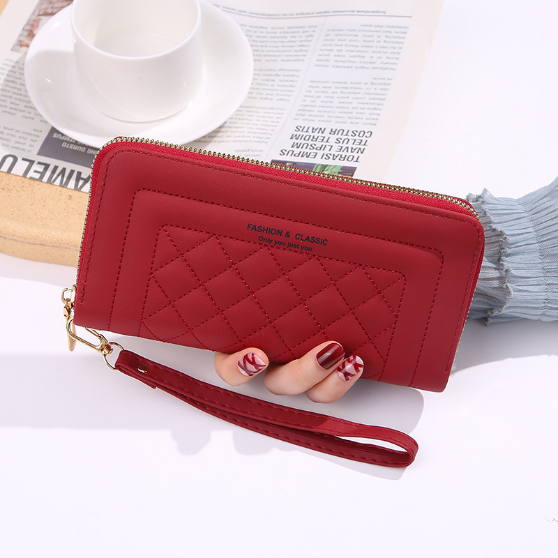 Designer Wallet Women's Wallet Long Style 2025 New Versatile Fashion Single Zipper Luxury Bag Large Capacity Multi-functional Clutch Purse Trendy