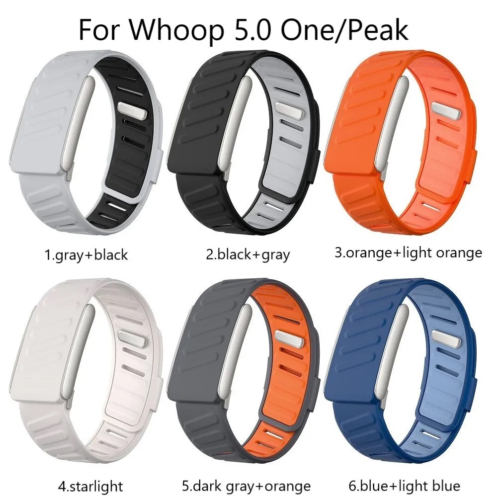 For Soft Sport Wristband Compatible with One Peak Adjustable Breathable Bracelets Whoop Life Bands 5.0 Accessories Silicone Straps free shipping