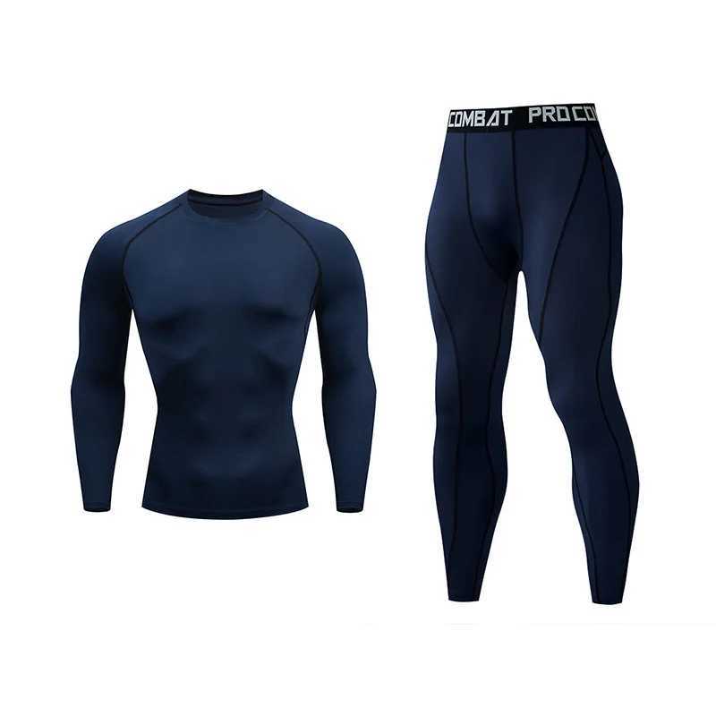 Mens Running Set Gym Jogging Thermo Underwear XXXXL Second Skin Compression Fitness MMA Rashguard Male Quick Dry Tracksuit W250703