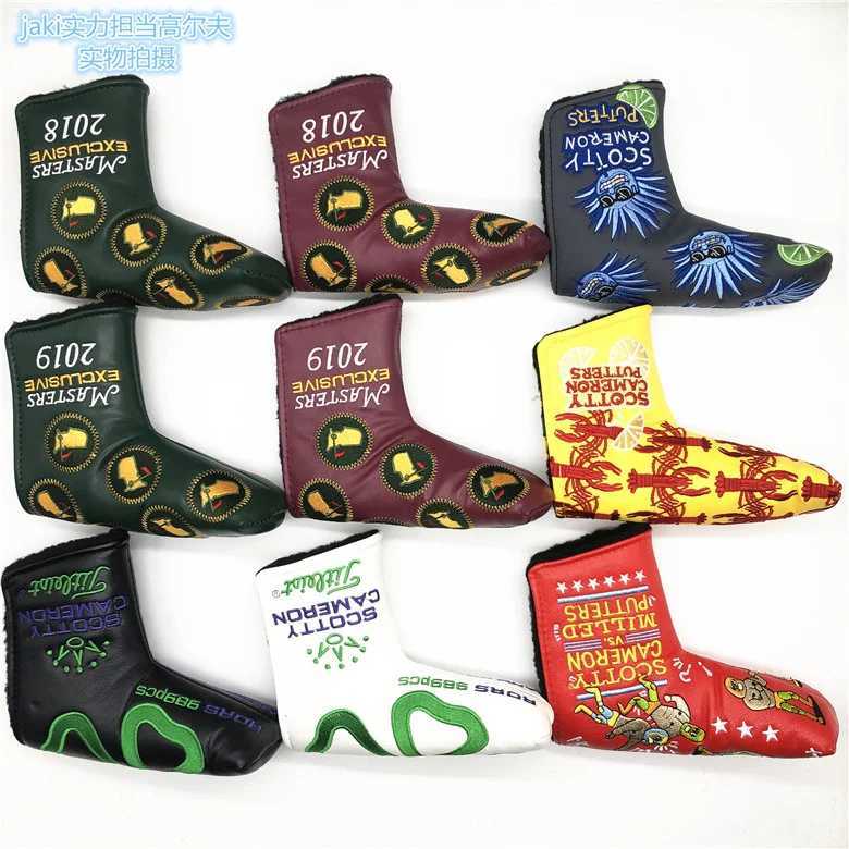 Master Exclusive Crown Club Blade Putter Cover T Stripes Boxing Clown Cinco Mayo Clown Sun Flower Blade Cover Y250702