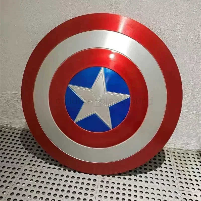 DISNEY 60cm Marvel Captain America Superhero Shield Premium Version Model Peripherals Cosplay Props Collectible Decorative Gifts Toys for Kids W250703