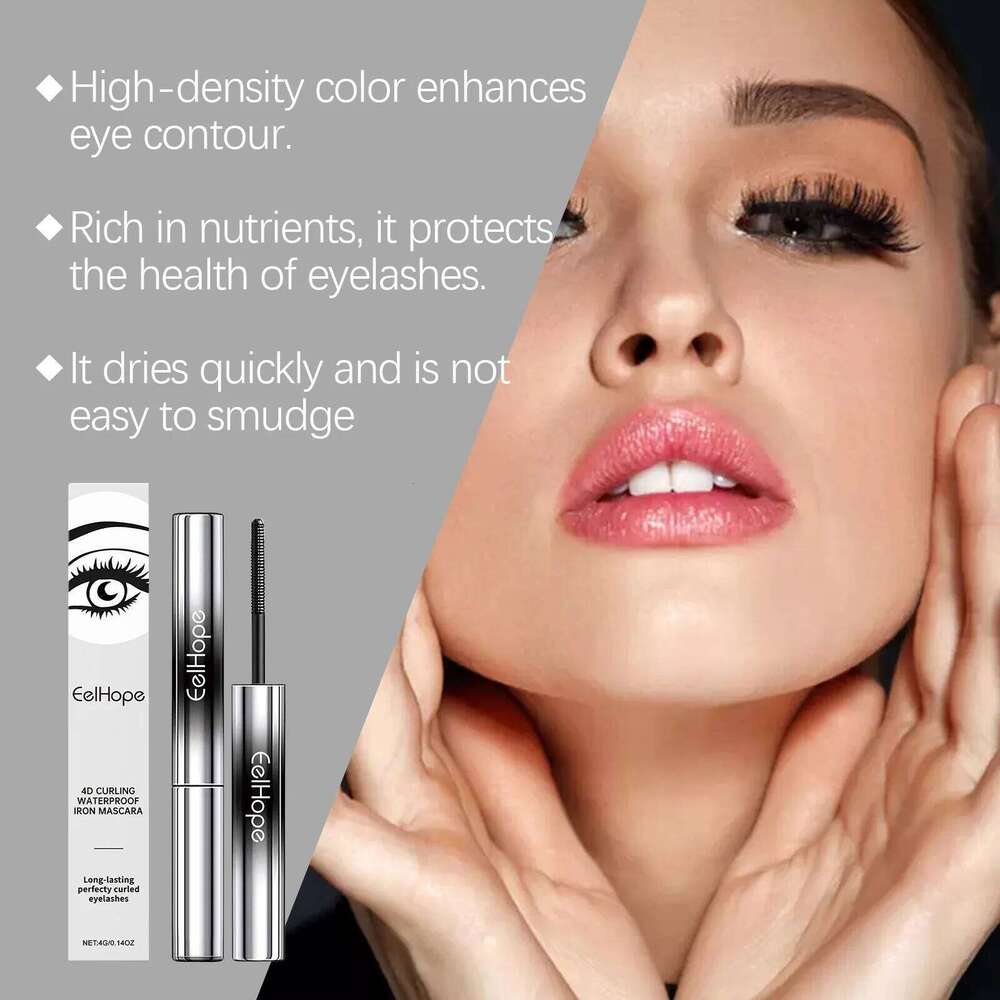 Eelhope 4g Eyelash Lengthening 4d Curly Thicken Eye Lash Long Lasting Makeup Waterproof Fast Dry Black Curling Mascara X250703