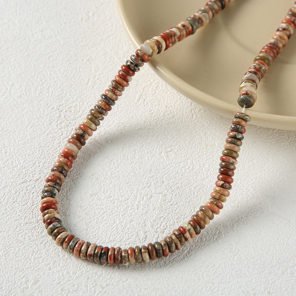 Spacer Beads Natural Stone Raw Stone Spacer Beads for Bracelet Necklace Jewelry Accessories DIY Handmade Materials Separation