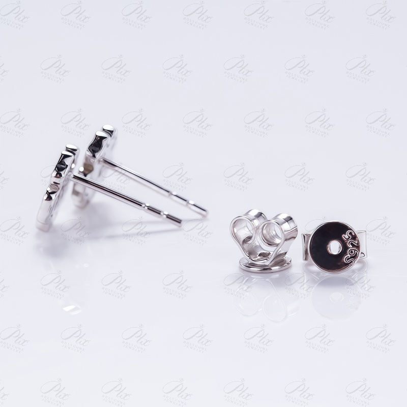 Wholesale Flower Shape Tiny Moissanite Stud Earrings Rose Gold 925 Sterling Silver Hypoallergenic Moissanite Small Earring for Women