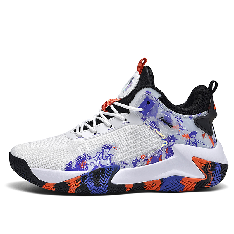 8881- Classic Fashion Wear resistant Breathable Anti slip Mesh Sports Shoes, Basketball Running Sports Walking Shoes, Rubber soled Men's Basketba