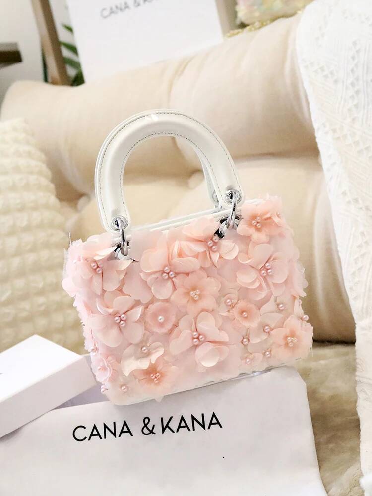 2024 New Flower Princess Handbag Shoulder Hand Crossbody Summer Party Fashion Cute Women's Bag