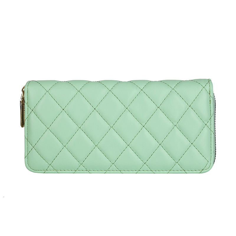 Designer Wallet 2025 New Women's Wallet European And American Fashion Quilted Embroidery Medium Long Evening Clutch PU Wallet Luxury Bag Coin Pur