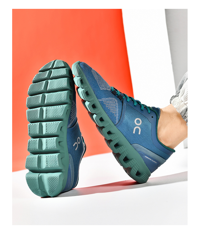 Men's lightweight fashionable sports shoes, spring and summer low top fly woven mesh fabric, breathable retro casual running shoes